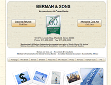 Tablet Screenshot of bermansons.com